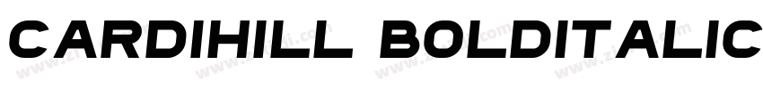 Cardihill BoldItalic字体转换